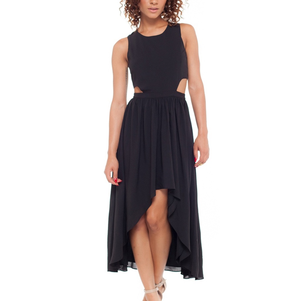 LOVERS+FRIENDS BLACK FOXY DRESS